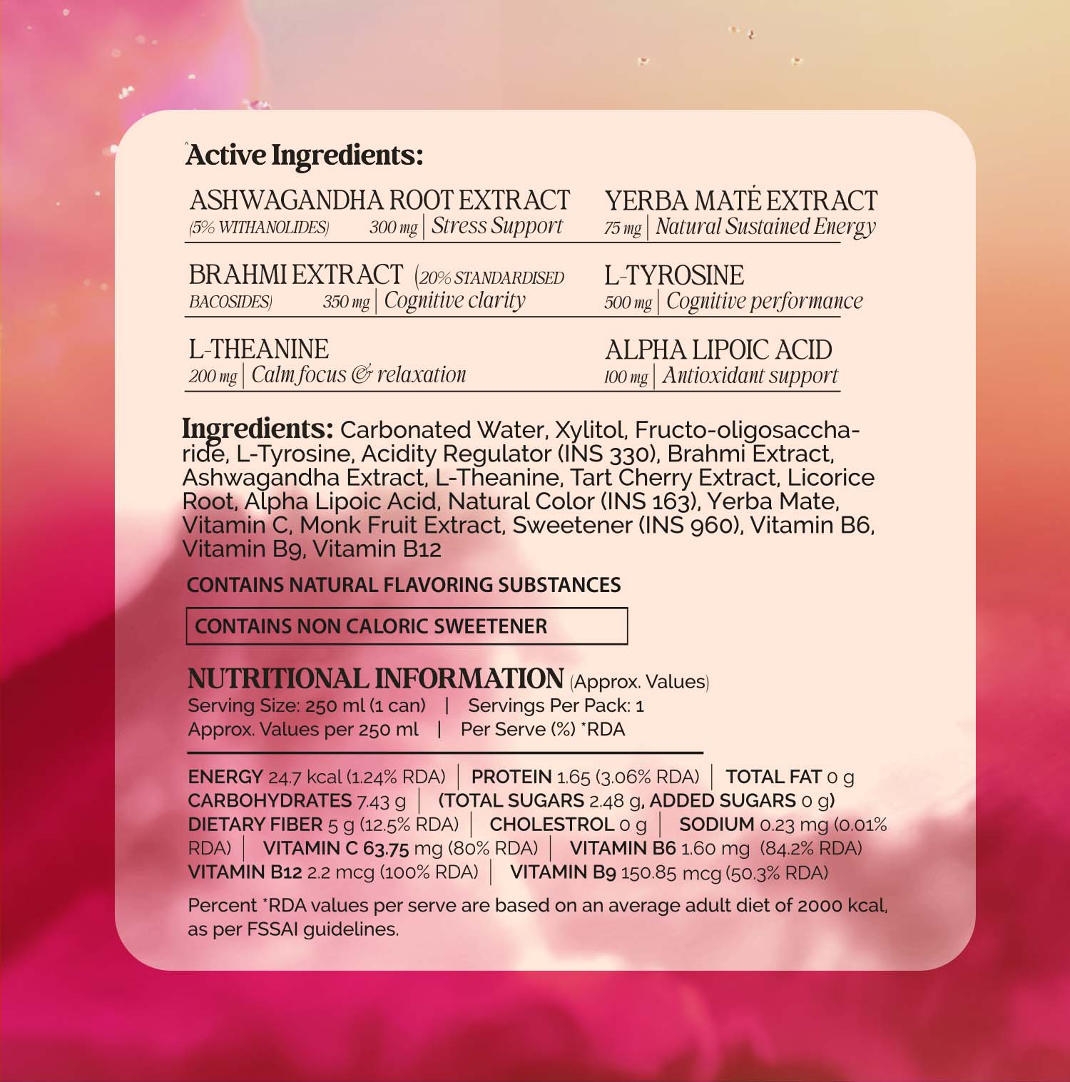 Lychee Rose Productivity Drink